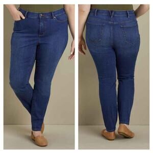 Duluth Trading Plus Size High Rise Asset Management Skinny Jeans 24 26